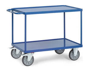Schwere Tischwagen mit Stahlblech-Plattformen