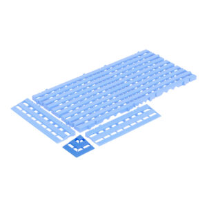 Produktbild Bodenrost-Eckverbindung blau