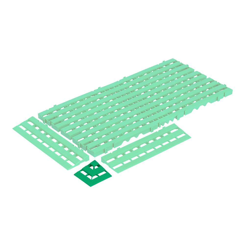 Produktbild Bodenrost-Eckverbindung grün