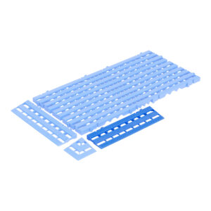 Produktbild Bodenrostrampe blau
