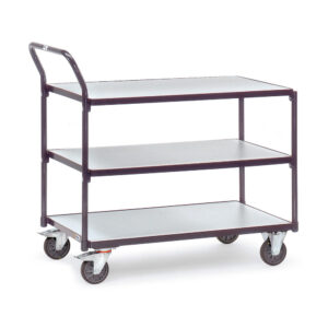Produktbild ESD-Tischwagen 300 kg, 850 x 500 mm mit 3 Böden
