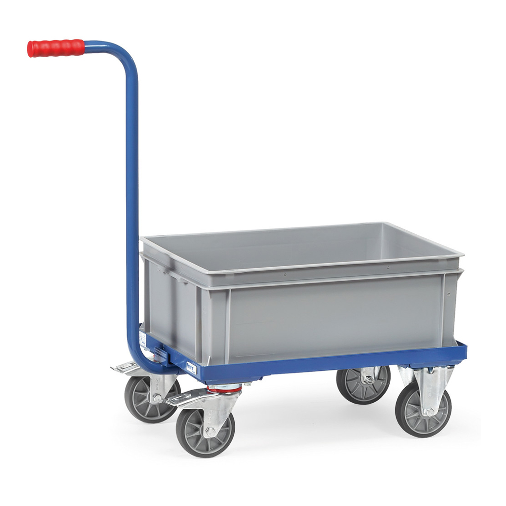 Produktbild Griffroller 200 kg 600 x 450 mm mit Kunststoffkasten