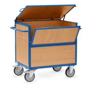 Produktbild Holzkastenwagen 600 kg 1000 x 700 mit Deckel