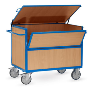 Produktbild Holzkastenwagen 600 kg 1200 x 800 mit Deckel