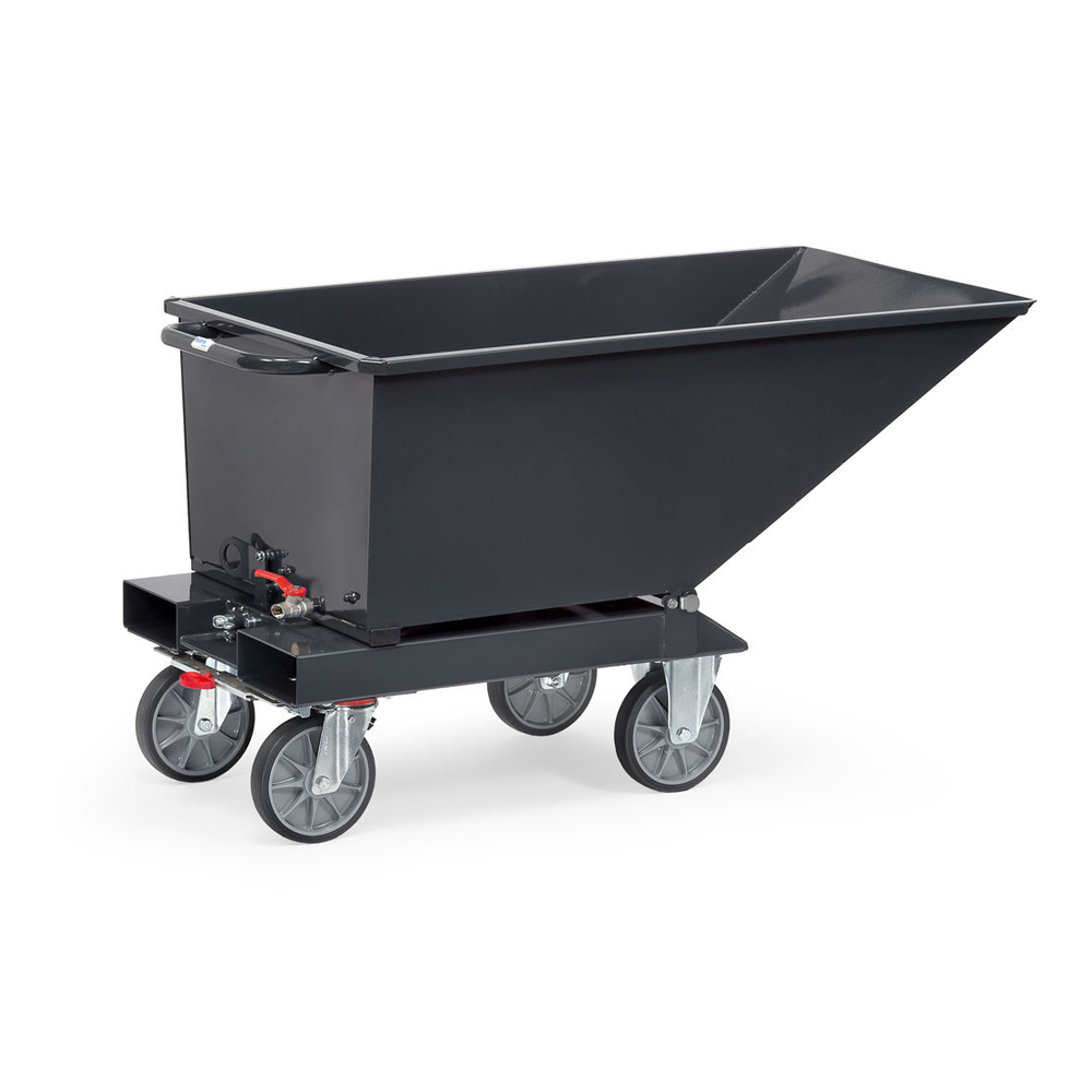 Produktbild Muldenkipper 250 Liter mit Ablasshahn anthrazitgrau