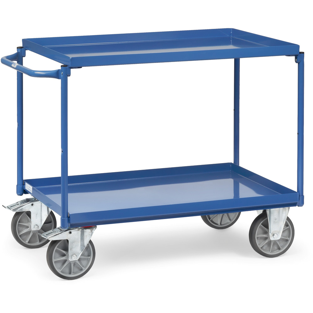 Produktbild Tischwagen 400 kg 850 x 500 mm mit 2 Auffangwannen