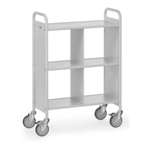 Produktbild Bürowagen mit Trennwand 720 x 350 mm mit 3 Fachböden