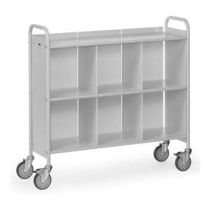 Produktbild Bürowagen mit Mitteltrennwand und Rückwand 1080 x 350 mm