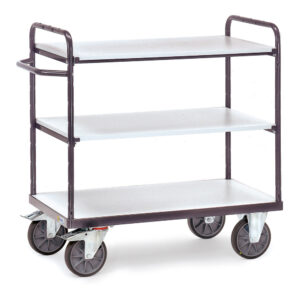 Produktbild ESD-Etagenwagen 600 kg, 1000 x 600 mm mit 3 Böden