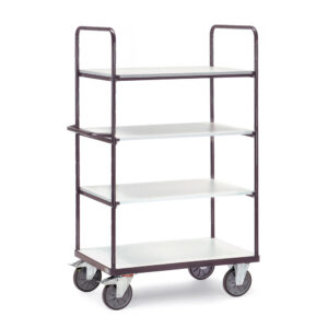 Produktbild ESD-Etagenwagen 600 kg, 1200 x 800 mm mit 4 Böden