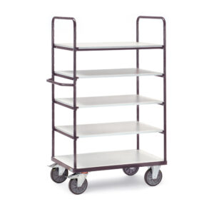Produktbild ESD-Etagenwagen 600 kg, 1000 x 600 mm mit 5 Böden