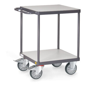 Produktbild ESD-Tischwagen 500 kg, 600 x 600 mm mit 2 Böden