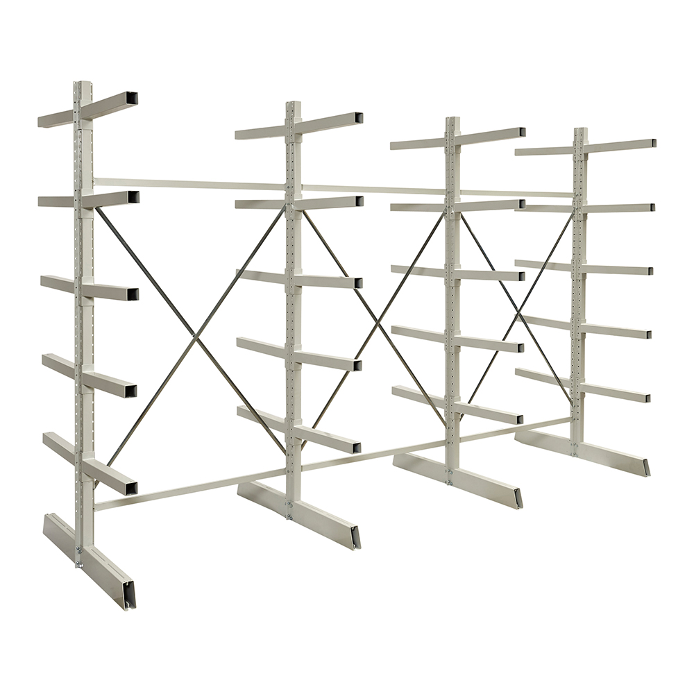 Produktbild Kragarmregal zweiseitig, HxBxT 2500 x 3750 x (2x700) mm