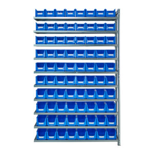 Produktbild Anbauregal verzinkt Procoss mit FA-Sichtlagerkästen 2000 x 300 x 1230
