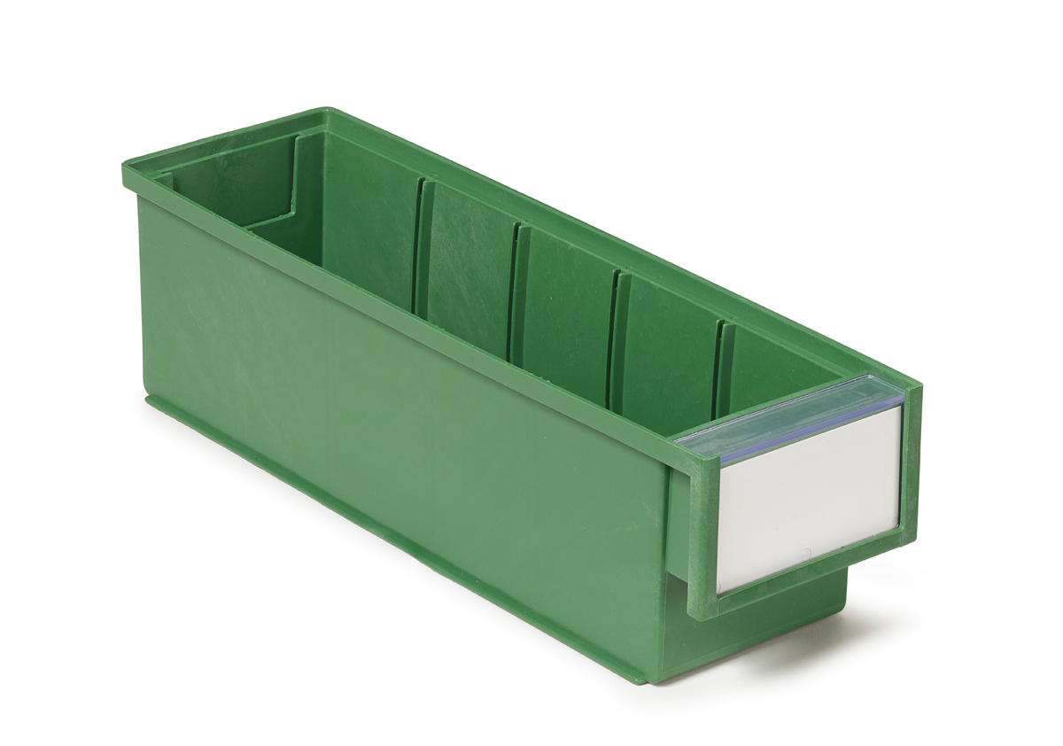 Produktbild BiOX-Kunststoffbehälter grün, Aussenmass 300 x 92 x 82 mm