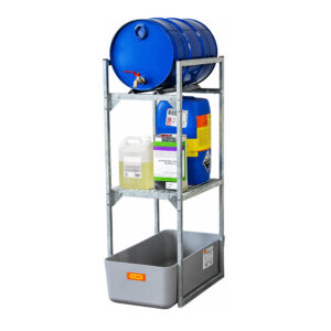 Produktbild Fassregal für Kleingebinde und 1x 60 l Fass