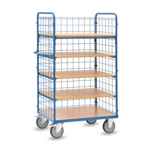 Produktbild Etagenwagen mit Drahtgitterwänden, 1000x700 mm