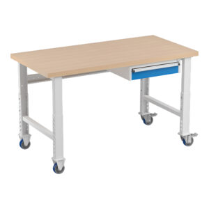 Produktbild Werkbank 1500x750 mm, fahrbar mit Schubladenblock 53/14