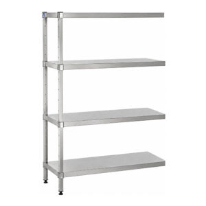 Produktbild Anbauregal 2000 x1200 x 500 Chromstahlregal 4 Böden