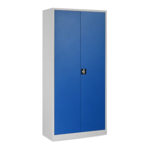 Produktbild Materialschrank grau/blau 1950 x 920 x 420 mm mit Türen
